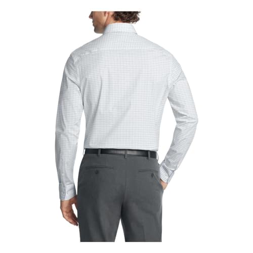 Calvin Klein Men's Dress Shirt Non Iron Stretch Slim Fit Check