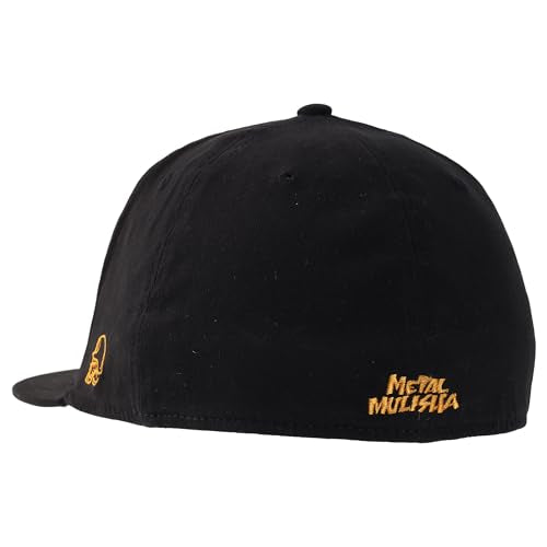 Metal Mulisha Men's Sketched Flex HAT, Black, Small-Medium