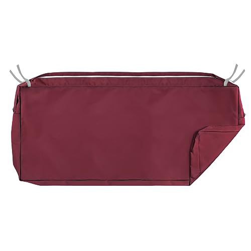 NettyPro Outdoor Patio Bench Swing Cushion Cover Replacement Water Resistant UV Protection Outside Loveseat Cushion Slipcovers with Zipper, 48 x 18 x 3 Inch