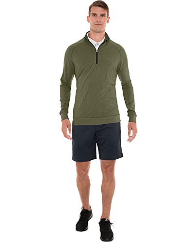 Three Sixty Six Mens Lightweight Dry Fit Pullover - Long Sleeve Half Zip Golf Jacket for Men