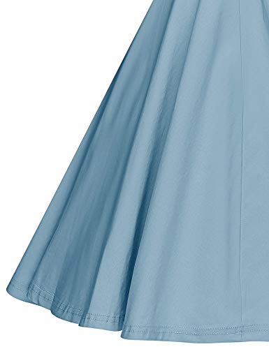 GownTown Womens 1950s Vintage Retro Party Swing Pocket Rockabillty Stretchy Dress