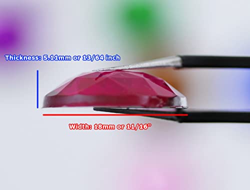 Allstarco 18mm Flat Back Round Acrylic Rhinestones Jewels Plastic Gems Embelishments for Cosplay/Costumes Jewelry Making - 30 Pieces (Opal A43AB)