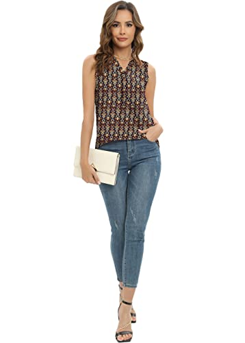 Summer Tank Tops Sleeveless V Neck Dressy Casual Wrinkle Free Shirts Cool Women's Loose Fit Blouses Flowy Trendy Tops Tunics for Women