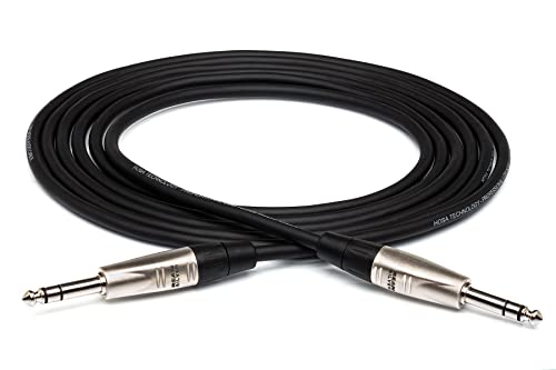 Hosa HSS-020 Pro Balanced Interconnect, REAN 1/4 Inches TRS to Same, 20 Feet