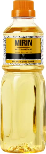 Soeos Mirin, Japanese Cooking Wine, 16.9 fl oz (Pack of 1), Mirin Rice Wine, Authentic Natural Sugar Sweet Rice Cooking Wine for Cooking, Condiments, Seasoning Homemade Sauces, Japanese Seasoning