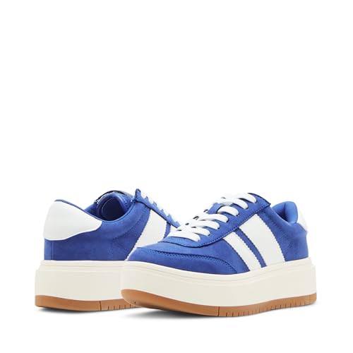 Madden Girl Women's Navida Sneaker, Blue/White, 11