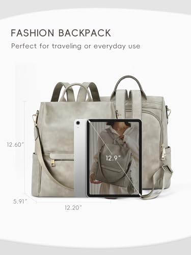 CLUCI Backpack Purse for Women, Womens Backpack Purse, Leather Anti-theft Large Fashion Designer Travel Bag Ladies Shoulder Bags