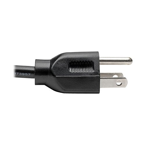 Tripp Lite Standard Computer Power Cord 10A,18AWG (NEMA 5-15P to IEC-320-C13) 20-ft.(P006-020) Black