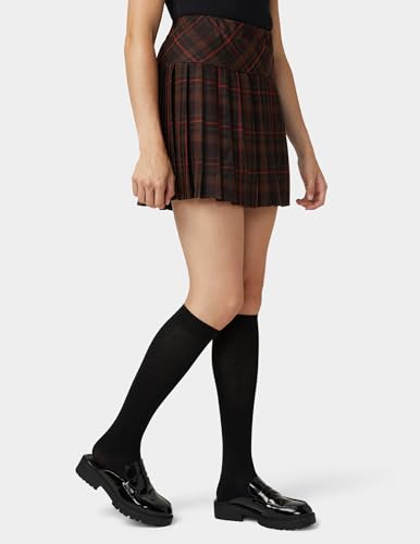 HUE Women's 4 Pack Flat Knit Knee High Sock, Coin Multi Pattern