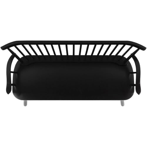 SAFAVIEH American Homes Collection Addison Spindle Back Settee, 0, Black