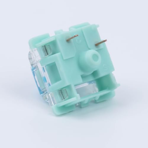 Gateron Jade 3.0 Double-Stage Spring Yellow Switches,3-Pin 55gf Linear/Pre Lubed for Mechanical Keyboard(Yellow,90pcs)