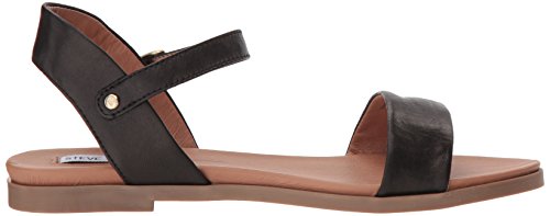 Steve Madden Women's DINA Flat Sandal, tan Leather, 10