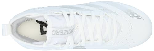 adidas Adizero Impact.2 Spark Football Sneaker, White/Silver Metallic/White, 6 US Unisex Big Kid