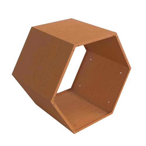 GJWCVL Firewood Rack Heavy Duty Wood Holders Fireplace Wood Rack Hexagon Firewood Log Rack Outdoor Indoor Log Holder Corten Steel Firewood Pile Storage Racks Lumber Rack Stacking