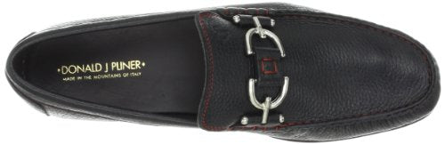 Donald Pliner Dacio Slip-On Material, Men’s Dress, Designer Shoes, Classic Loafers, Black-Leather, 7.5