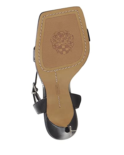Vince Camuto womens Ankle-Strap Heeled Sandal, Black, 5.5 US