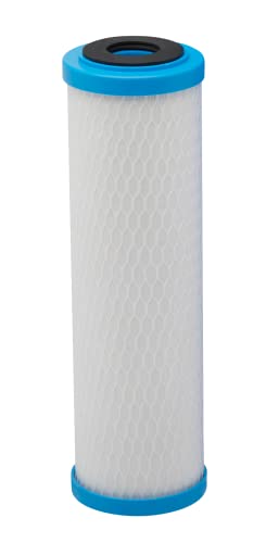 Pentair ChlorPlus Protect 10 Carbon Water Filter, PFAS Water Filter, NSF Certified to Reduce PFOA/PFOS, 10-Inch, Undersink Carbon Block Replacement Cartridge, 10" x 2.5", 1 Micron