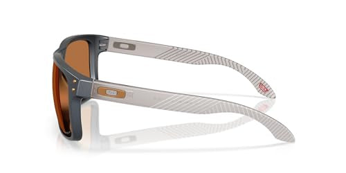 Oakley Men's OO9238 Fives Squared Rectangular Sunglasses, SI Matte Black/Prizm Grey, 54 mm