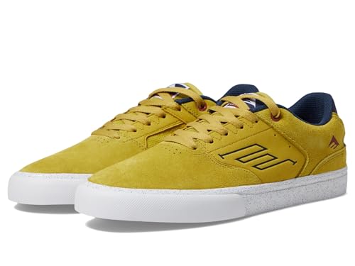 Emerica Men's The Low Vulc Skate Shoe, Grey/Tan, 10.5