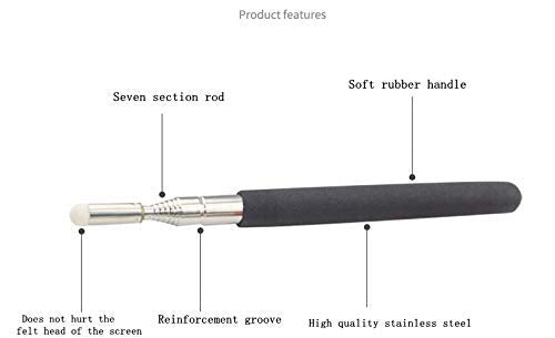 Telescopic Teachers Pointer,Teaching Pointer,Hand Pointer Extendable Telescopic Retractable Pointer Handheld Presenter Classroom Whiteboard Pointer (2)