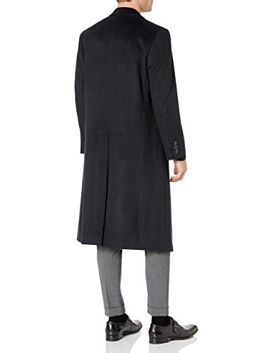 Adam Baker Men's 40819 Wool Full Length Topcoat - Navy - 42S