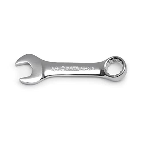 SATA 7 Piece 12 Point Stubby Wrench Set | SAE sizes 3/8" to 3/4" | Off Corner Loading | ST08417G