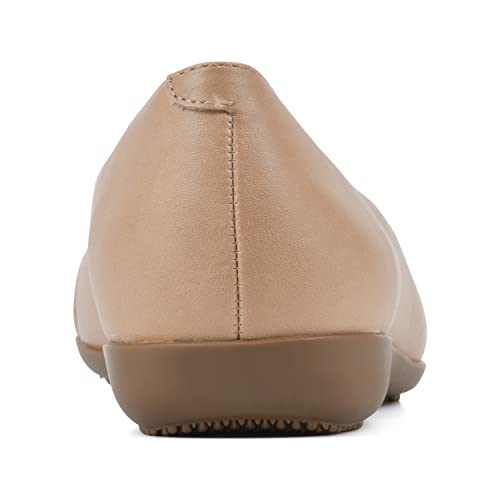 CLIFFS BY WHITE MOUNTAIN Clara Women's Ballet Flat, Dkblue/Fabric, 9.5 W
