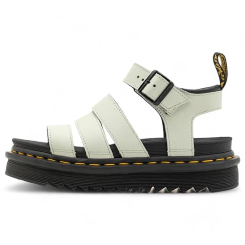 Dr. Martens Womens Blaire Fisherman Sandal, Peach Beige Pisa Leather, 9 US