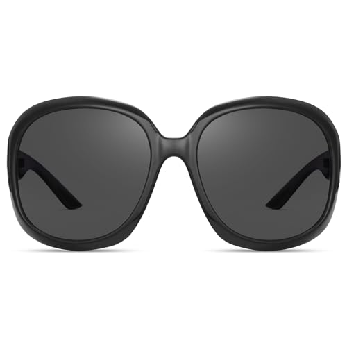 miyya Bug Eye Oversized Polarized Sunglasses Womens, Trendy Retro Sun Glasses for Women 2024, Oversized UV Protection Shades
