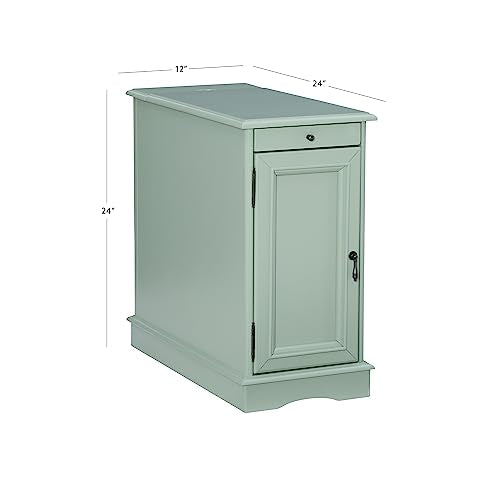 Powell Furniture Barron Accent Table, Aqua, Small
