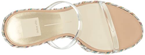 DOLCE VITA Women's Tamara Sandal, Crystal Vinyl, 8