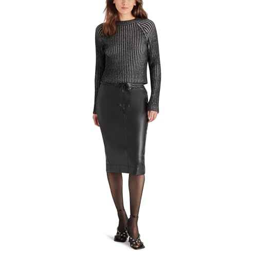 Steve Madden Apparel Women's AMI Sweater, Black