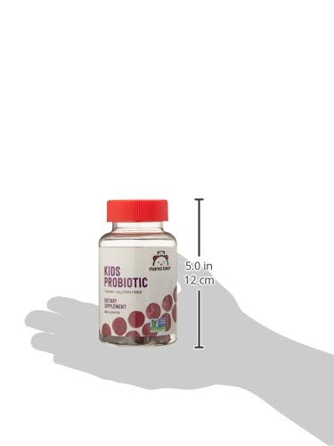Amazon Brand - Mama Bear Vegan Probiotic, Berry, 60 Gummies, 1 Billion CFU per Gummy