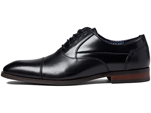 Stacy Adams Men's Kallum Cap Toe Oxford, Black, 10.5