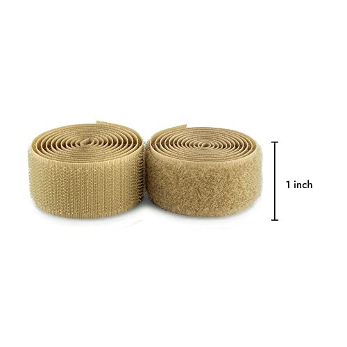 1 inch Wide Graphite Gray Hook and Loop Adhesive Tape 1 Yd Length Self Sticky Hook Loop Tape Heavy Duty Tan Fastener Adhesive Tape for Window Fixing Mosquito Net Carpets DIY Project Handmade