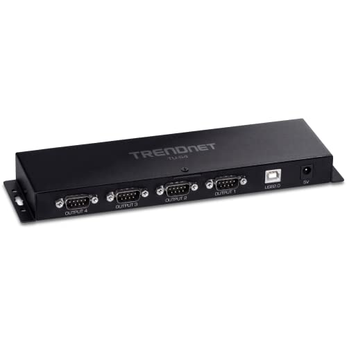 TRENDnet USB to Serial 9-Pin Converter Cable, Connect a RS-232 Serial Device to a USB 2.0 Port, Supports Windows & Mac, USB 1.1, USB 2.0, USB 3.0, 21 Inch Cable Length, Plug & Play, White, TU-S9