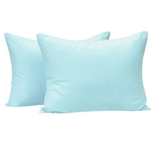 NTBAY Zippered Toddler Pillowcases Set of 2, 100% Brushed Microfiber 13x18 Pillowcases, Super Soft and Cozy Travel Kids Nursery Pillow Cases, 13x18 Inches, Magenta