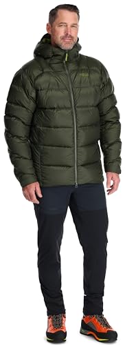 Rab Men's Neutrino Pro Down Jacket for Climbing and Mountaineering - Army - Small