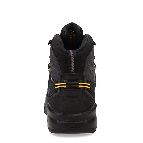 KEEN Utility Men's, Dearborn 6in Waterproof Comp Toe Work Boot Black/Steel Grey