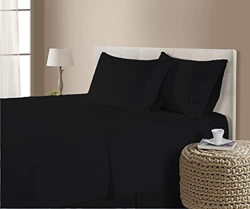Flex Head King Sheets Sets for Adjustable Beds-Top Split King Sheets Sets (4 Pcs) King 34 Inch Down Sheets White 16 Inch Deep Sheets