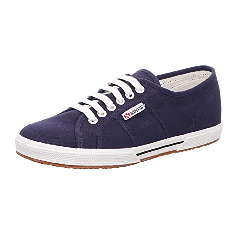 Superga Unisex Casual Low-Top Sneakers, White, 7 US Women