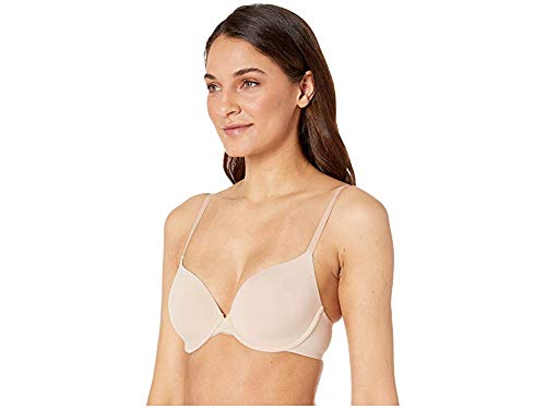 OnGossamer Women's Sleek Micro Everyday T-Shirt Bra Bra, Champagne, 32DD