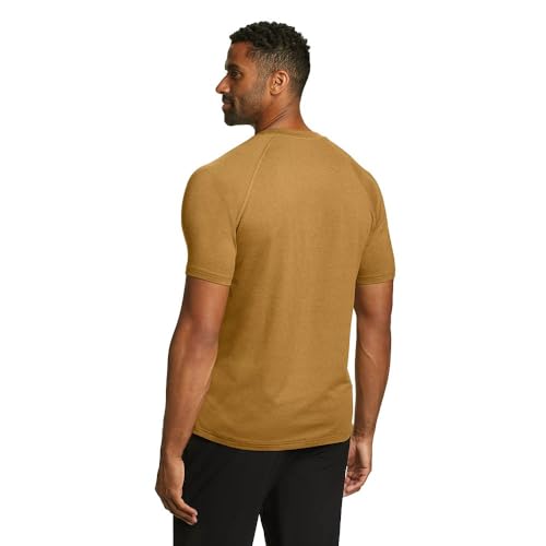 Eddie Bauer Men's Regular Fit Mountain Trek Short-Sleeve T-Shirt, Bronze, Small