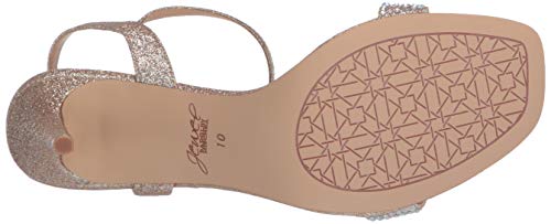 Jewel Badgley Mischka Women's Natasha Heeled Sandal, Gold Glitter, 5.5 Medium US