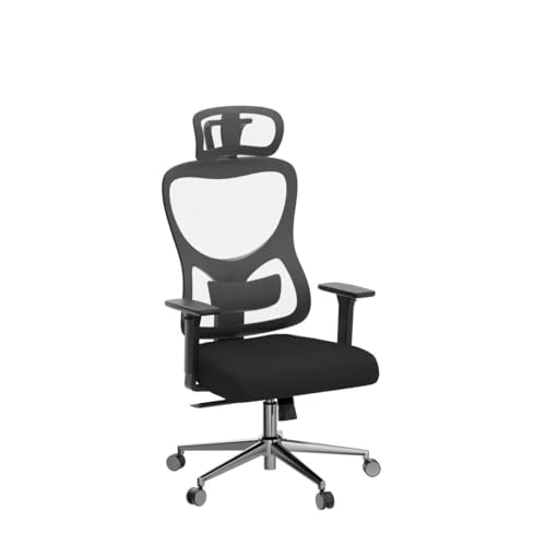 Soohow Ergonomic Mesh Office Chair, Computer Desk Chair Ergonomic, High Back Office Chair with Headrest, Adjustable Lumbar Support and 3D Armrests,Blue.