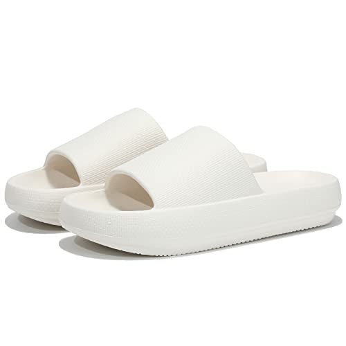 NIMAZRI Cloud Slides for Women and Men Pillow Slippers Comfy Soft Sandals Cushioned Shower Shoes Thick Sole Indoor and Outdoor