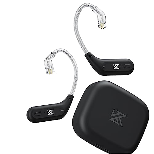 YINYOO KZ AZ09 Bluetooth 5.2 Upgraded Cable, KZ ZS10 PRO Wireless Adapter C-pins for ZSN PRO/ZSN PRO-X/zs12 pro x/ZS10 PRO X/EDX PRO/ZAR/AS16 PRO/PR2/ZS10 PRO 2/DQS/C10/CRA cca (Cpins, Black)