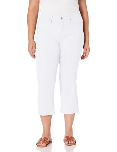 Women's Plus Size Hyperstretch High Rise Wide Leg Flood Pants, Black, 1X