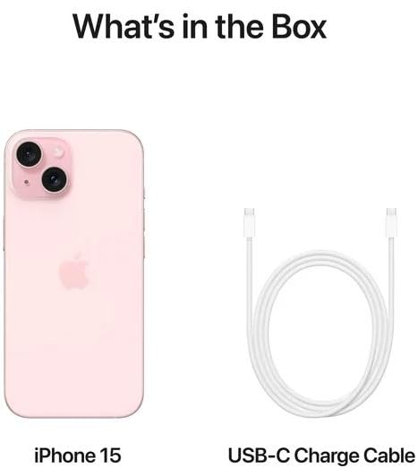 Apple iPhone 15, 128GB, Pink - Unlocked (Renewed Premium)