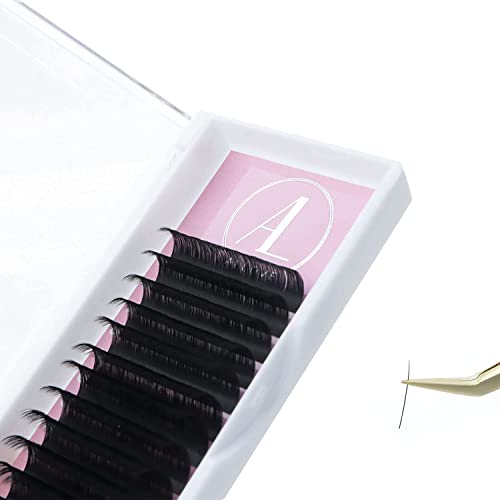 ALLOVE Classic Eyelash Extensions 0.15 DD Curl 9mm Premium Silk Individual Volume Lash Trays for Extensions Supplies Single